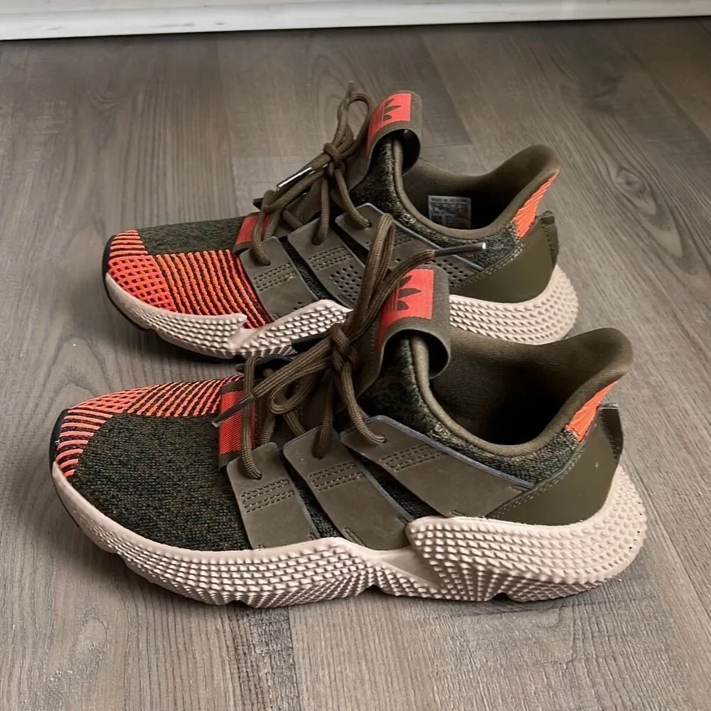 Adidas Prophere Junior Shoes Sneakers Green Orange AQ0509 Men’s 5